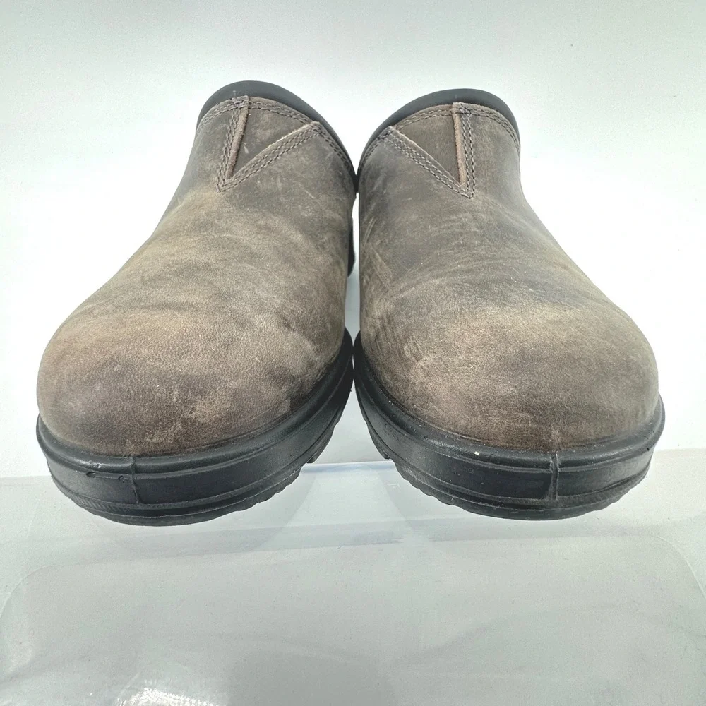 Blundstone Leather Clogs Mens 9 Brown Slip On Mules Shoes Utility Gorpcore